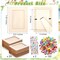 24-Pack DIY Wooden Picture Frame Painting Craft Kit – Unfinished 4x6 Inch Photo Frames with Rhinestone & Glitter Foam Stickers for Creative Decorating